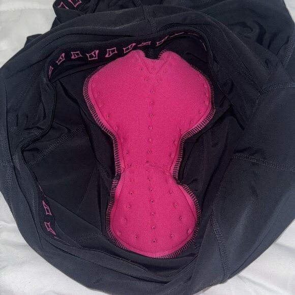 Skirt Sports Womens Padded Cycling Shorts Black Pink Sz L - Picture 4 of 9